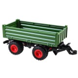 JOKO RC Traktor s Vlečkou na diaľkové ovládanie s vyklápacou vlečkou 42cm + svetlo, zelená vlečka