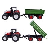 JOKO RC Traktor s Vlečkou na diaľkové ovládanie s vyklápacou vlečkou 42cm + svetlo, zelená vlečka