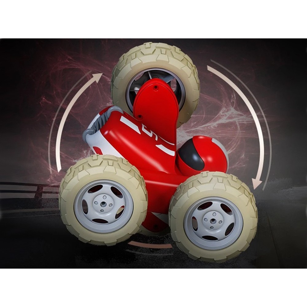 JOKO RC Akrobatické autíčko STUNT s LED svetlom a zvukom + 3ks Prilby, na diaľkové ovládanie