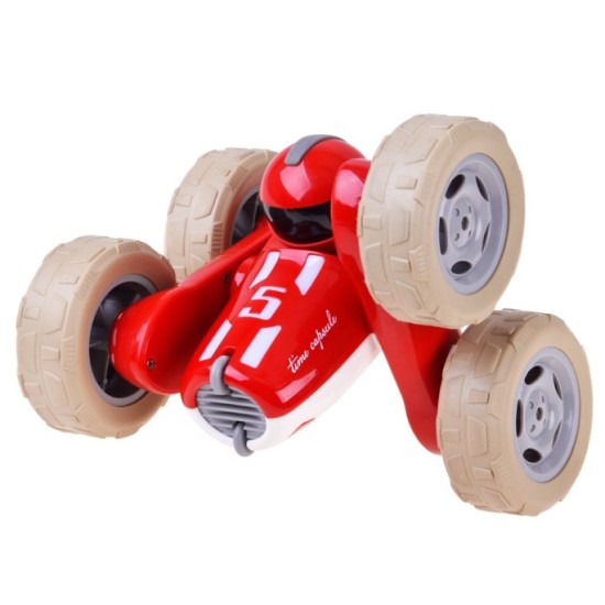 JOKO RC Akrobatické autíčko STUNT s LED svetlom a zvukom + 3ks Prilby, na diaľkové ovládanie