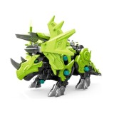 JOKO Stavebnica Dinosaurus Triceratops na batérie s pohybovými prvkami, model dinosaura, zelený