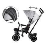 Tiny Bike Detský bicykel, trojkolka 3v1 od 6 mesiacov do 5 rokov, sivý