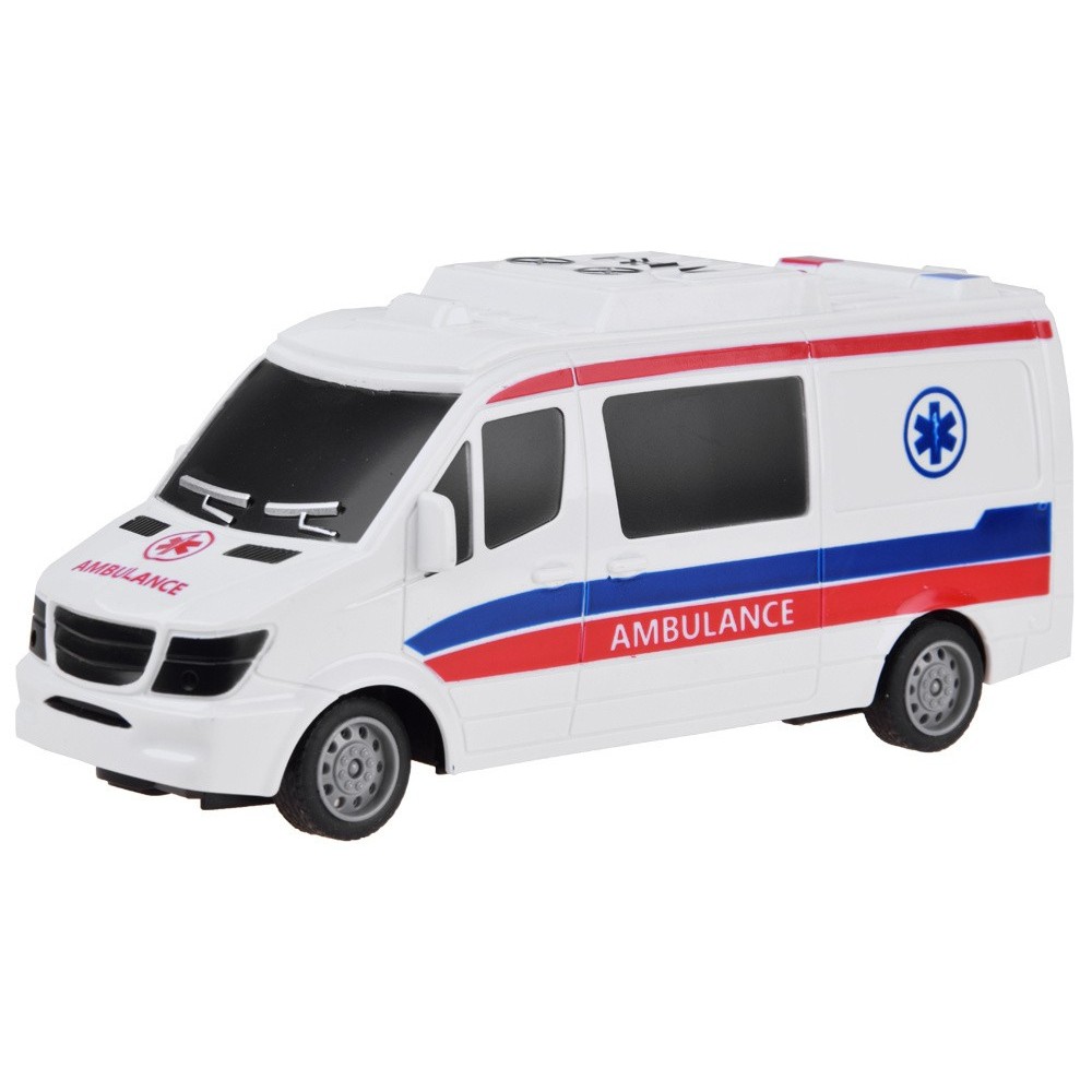 JOKO RC Sanitka na diaľkové ovládanie s LED svetlom