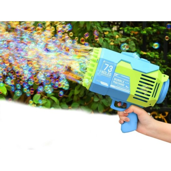 JOKO Bublifuková pištoľ Bazooka + USB nabíjačka, modrá