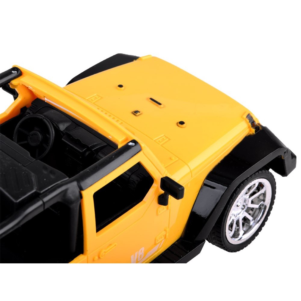 JOKO RC Autíčko Jeep na diaľkové ovládanie so svetlom 25,5cm, žlté