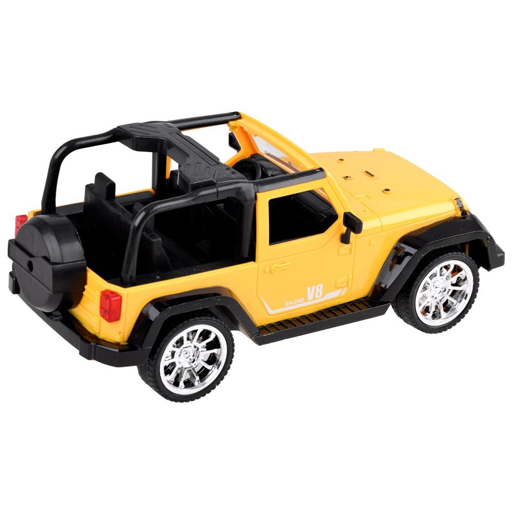 JOKO RC Autíčko Jeep na diaľkové ovládanie so svetlom 25,5cm, žlté