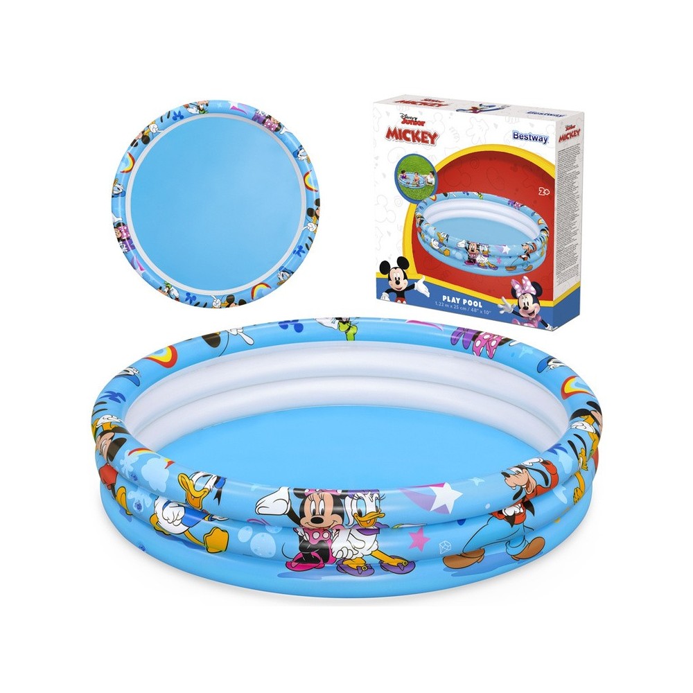 Bestway 91007 Detský Bazén Junior Mickey Mouse a Friends 122 x 25 cm