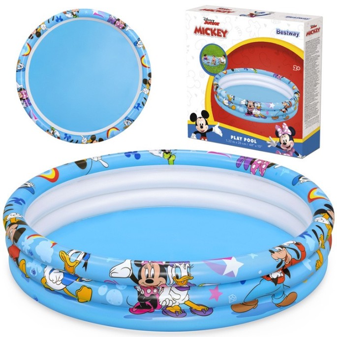 Bestway 91007 Detský Bazén Junior Mickey Mouse a Friends 122 x 25 cm