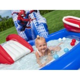 Bestway 98793 Detský Nafukovací Bazén Spiderman Marvel so šmýkačkou, fontánou a loptičkami