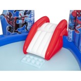 Bestway 98793 Detský Nafukovací Bazén Spiderman Marvel so šmýkačkou, fontánou a loptičkami