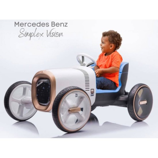 JOKO Elektrické autíčko Futuristycký Mercedes Vision Simplex, penové kolesá, nosnosť 50kg, modré