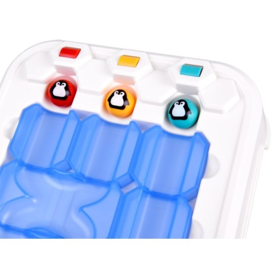 HOLA Toys Logická, vzdelávacia hra Puzzle Bludisko Dobrodružstvo s Tučniakmi