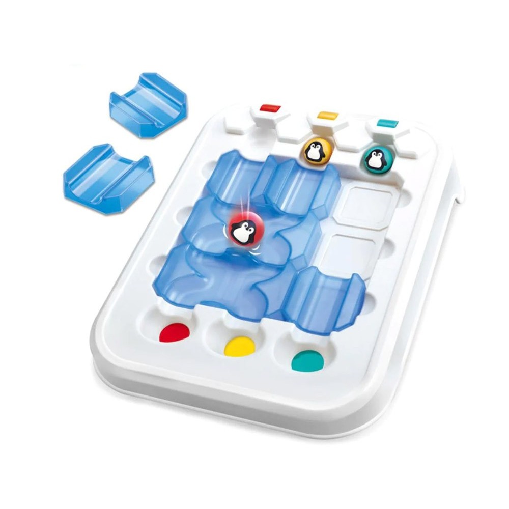 HOLA Toys Logická, vzdelávacia hra Puzzle Bludisko Dobrodružstvo s Tučniakmi