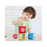 HOLA Toys Pyramída s loptičkami a obrázkami, triediaca veža pre deti od 9 mesiacov