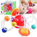 HOLA Toys Silikónové Hryzátko Planéty 2v1 pre deti