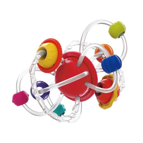 HOLA Toys Silikónové Hryzátko Planéty 2v1 pre deti
