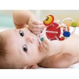 HOLA Toys Silikónové Hryzátko Planéty 2v1 pre deti