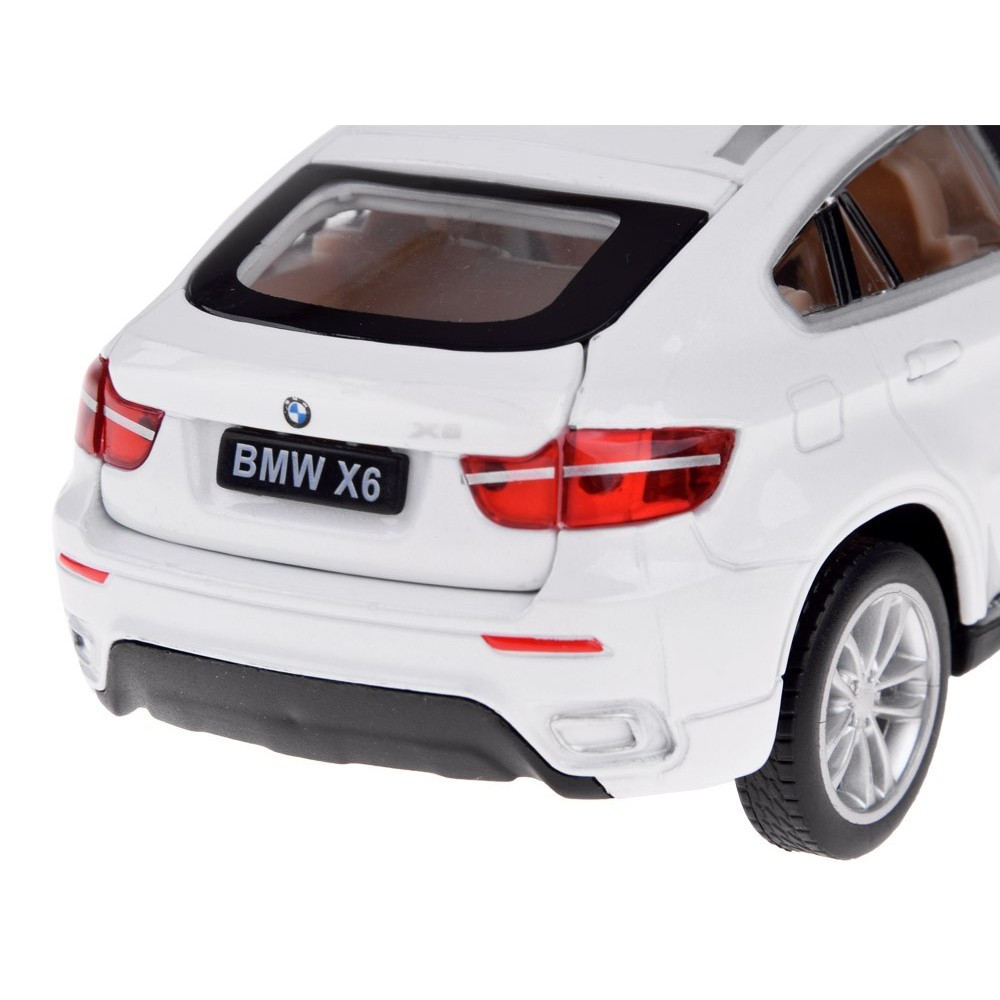JOKO Kovový Model Autíčka BMW X6 1:32 so svetlom a zvukom, biele