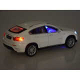 JOKO Kovový Model Autíčka BMW X6 1:32 so svetlom a zvukom, biele