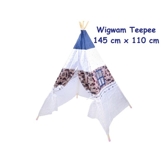 JOKO Detský stan Teepe Wigwam 145cm, biely