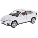 JOKO Kovový Model Autíčka BMW X6 1:32 so svetlom a zvukom, biele
