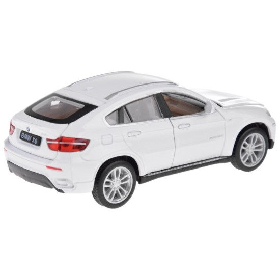 JOKO Kovový Model Autíčka BMW X6 1:32 so svetlom a zvukom, biele