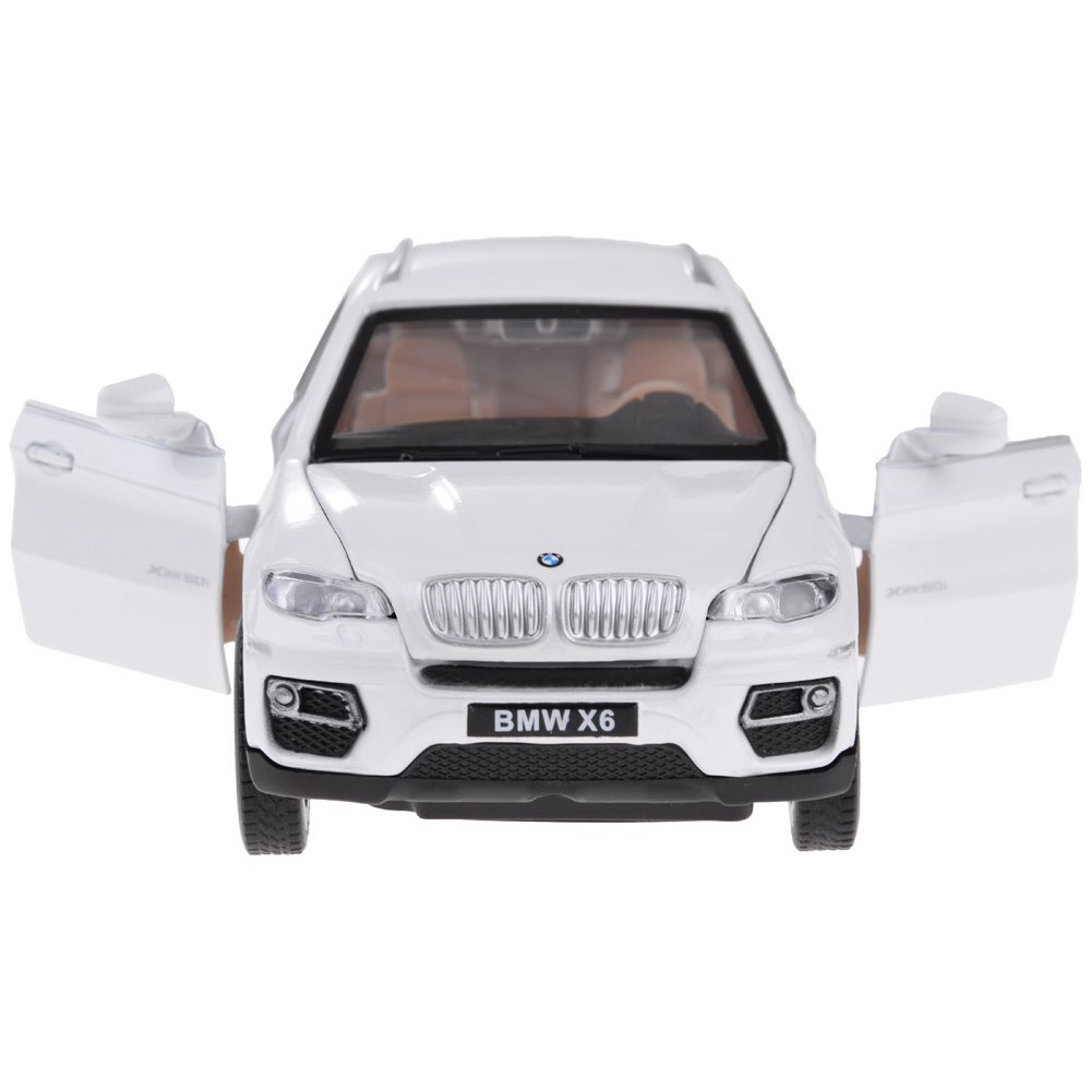 JOKO Kovový Model Autíčka BMW X6 1:32 so svetlom a zvukom, biele