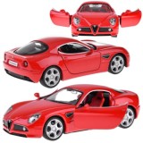 JOKO Kovový Model Autíčka Alfa Romeo 8C Competizione 1:32 so svetlom a zvukom, červené