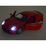 JOKO Kovový Model Autíčka Alfa Romeo 8C Competizione 1:32 so svetlom a zvukom, červené