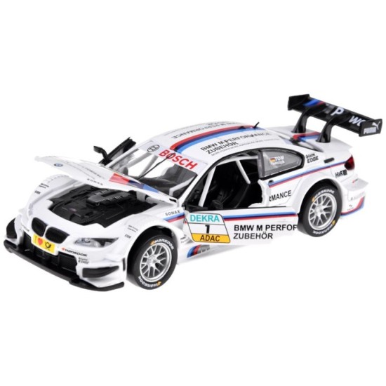 JOKO Kovový Model Autíčka BMW M3 DTM 1:32 so svetlom a zvukom, biele