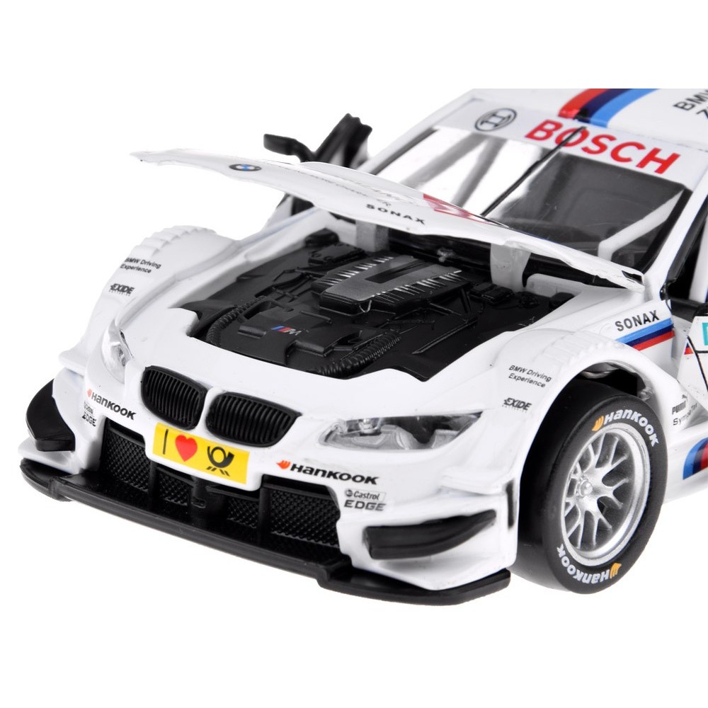 JOKO Kovový Model Autíčka BMW M3 DTM 1:32 so svetlom a zvukom, biele