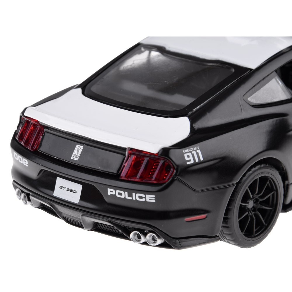 JOKO Kovový Model Autíčka Polícia Ford Shelby GT350 so svetlom a zvukom, čierne