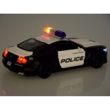 JOKO Kovový Model Autíčka Polícia Ford Shelby GT350 so svetlom a zvukom, čierne