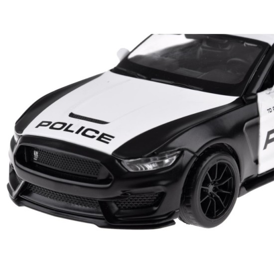 JOKO Kovový Model Autíčka Polícia Ford Shelby GT350 so svetlom a zvukom, čierne
