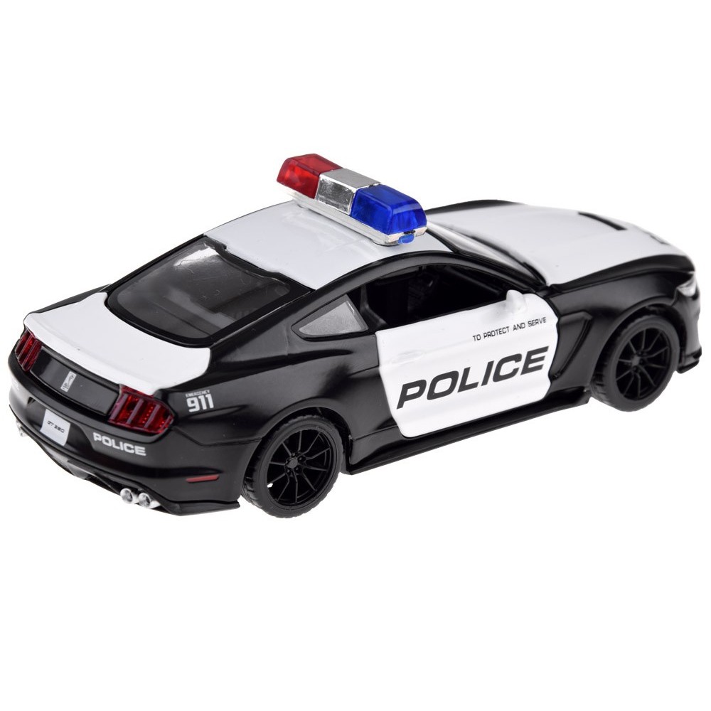 JOKO Kovový Model Autíčka Polícia Ford Shelby GT350 so svetlom a zvukom, čierne