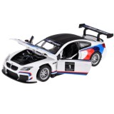 JOKO Kovový Model Autíčka Športové BMW M6 GT3 1:32 so svetlom a zvukom, biele