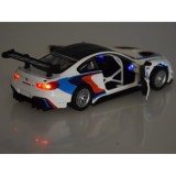 JOKO Kovový Model Autíčka Športové BMW M6 GT3 1:32 so svetlom a zvukom, biele