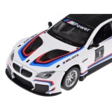 JOKO Kovový Model Autíčka Športové BMW M6 GT3 1:32 so svetlom a zvukom, biele