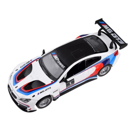 JOKO Kovový Model Autíčka Športové BMW M6 GT3 1:32 so svetlom a zvukom, biele