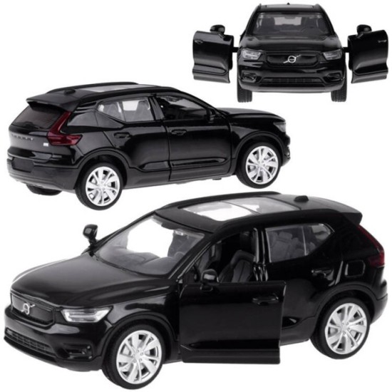 JOKO Kovový Model Autíčka Volvo XC40 Recharge so svetlom a zvukom, čierne