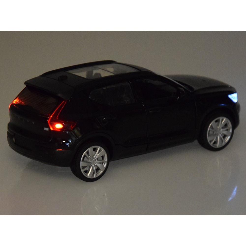JOKO Kovový Model Autíčka Volvo XC40 Recharge so svetlom a zvukom, čierne