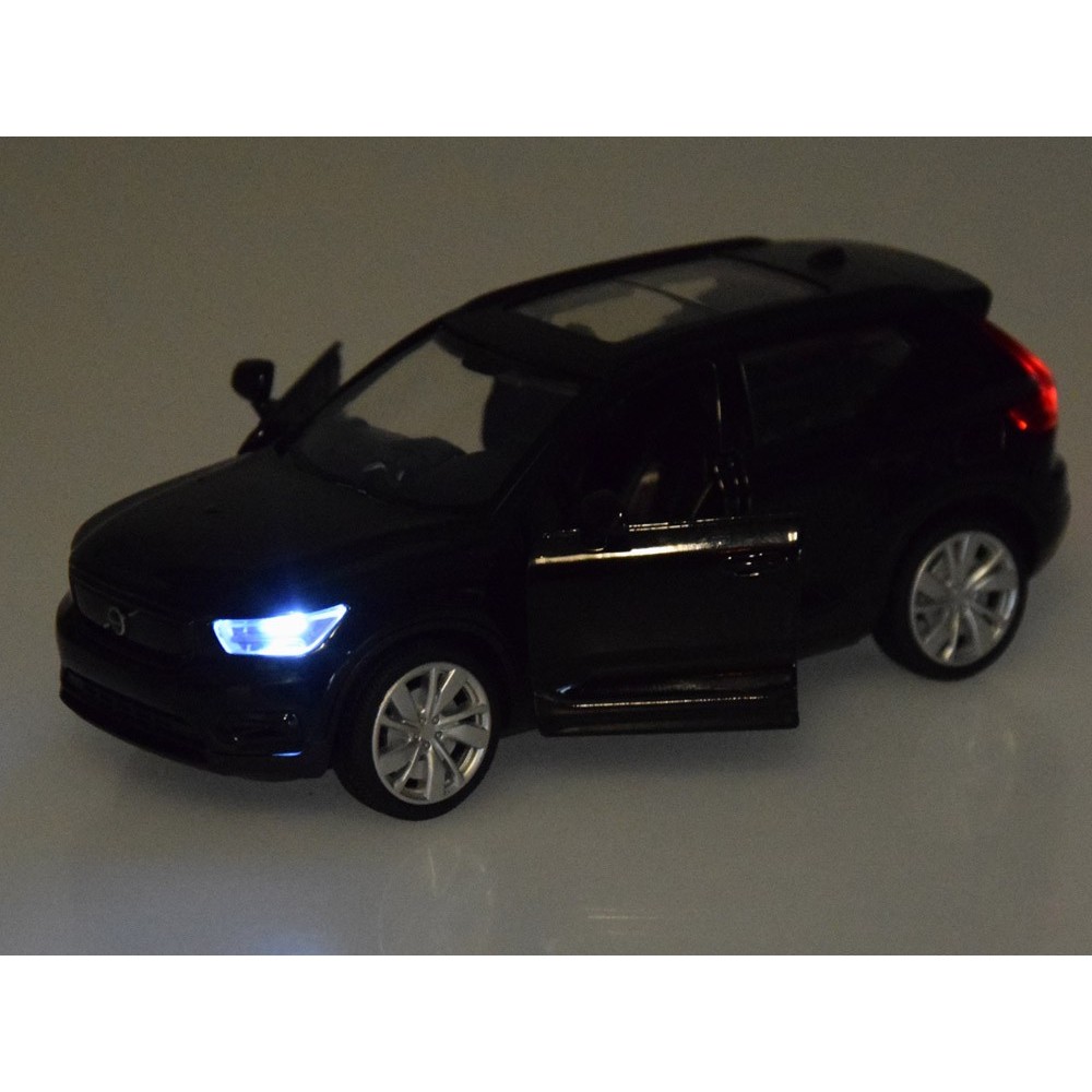 JOKO Kovový Model Autíčka Volvo XC40 Recharge so svetlom a zvukom, čierne