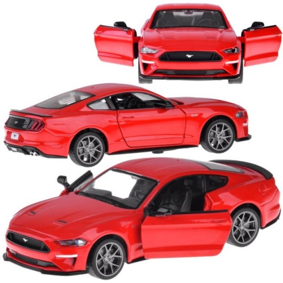 JOKO Kovový Model Autíčka Ford Mustang GT so svetlom a zvukom, červené
