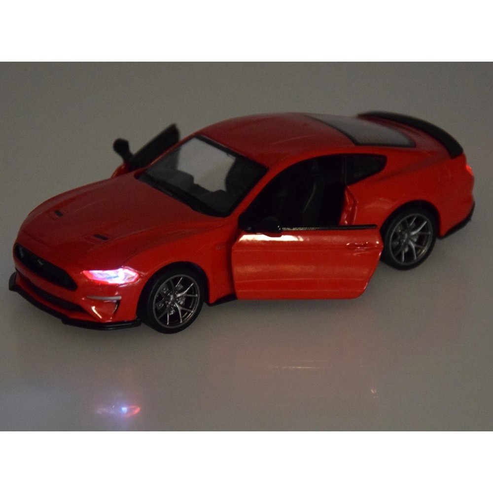 JOKO Kovový Model Autíčka Ford Mustang GT so svetlom a zvukom, červené