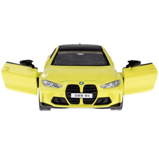 JOKO Kovový Model Auta BMW M4 1:32 so svetlom a zvukom, žlté