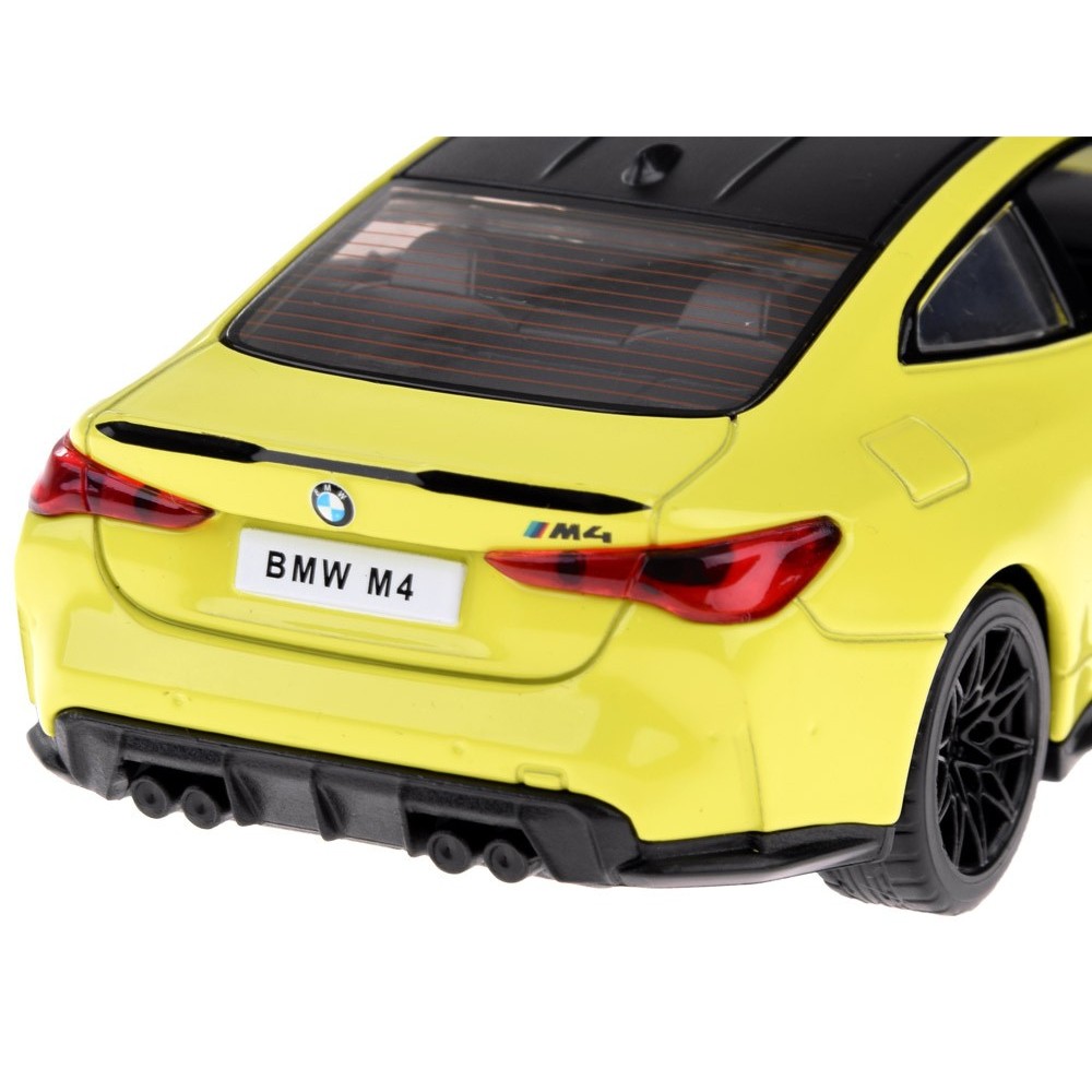 JOKO Kovový Model Auta BMW M4 1:32 so svetlom a zvukom, žlté