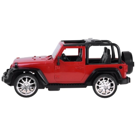JOKO RC Autíčko Jeep na diaľkové ovládanie so svetlom 25,5cm, červené