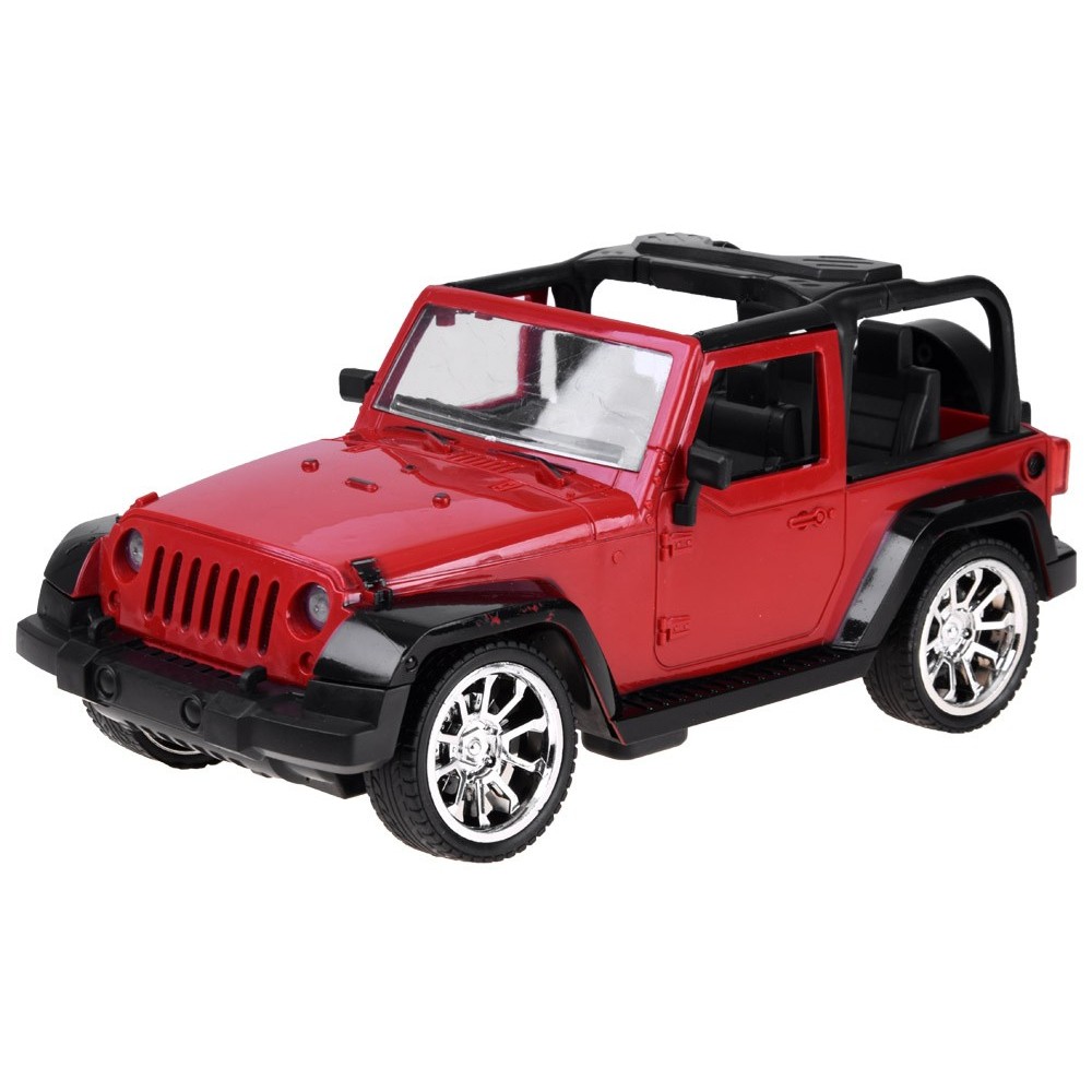 JOKO RC Autíčko Jeep na diaľkové ovládanie so svetlom 25,5cm, červené