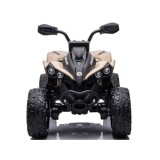 JOKO Elektrická štvorkolka Off-road CAN-AM 24V 200W, penové kolesá, kožené sedadlo, béžová