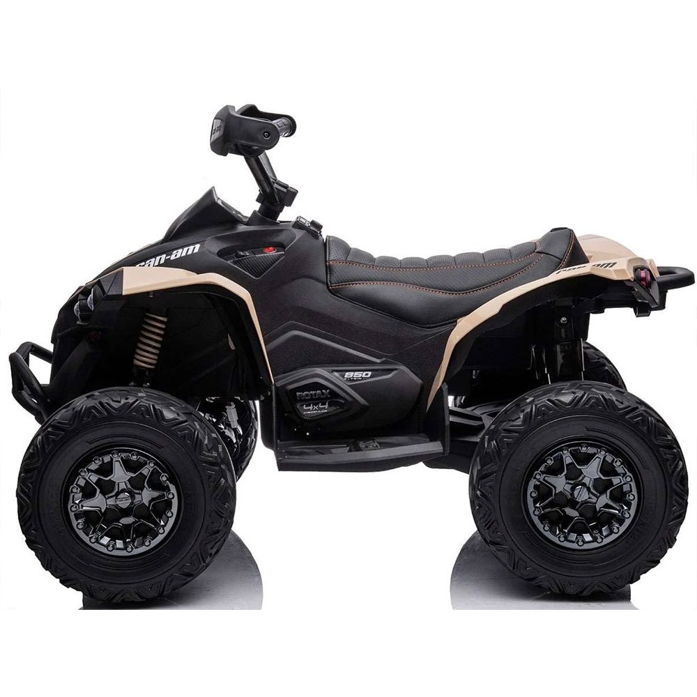 JOKO Elektrická štvorkolka Off-road CAN-AM 24V 200W, penové kolesá, kožené sedadlo, béžová